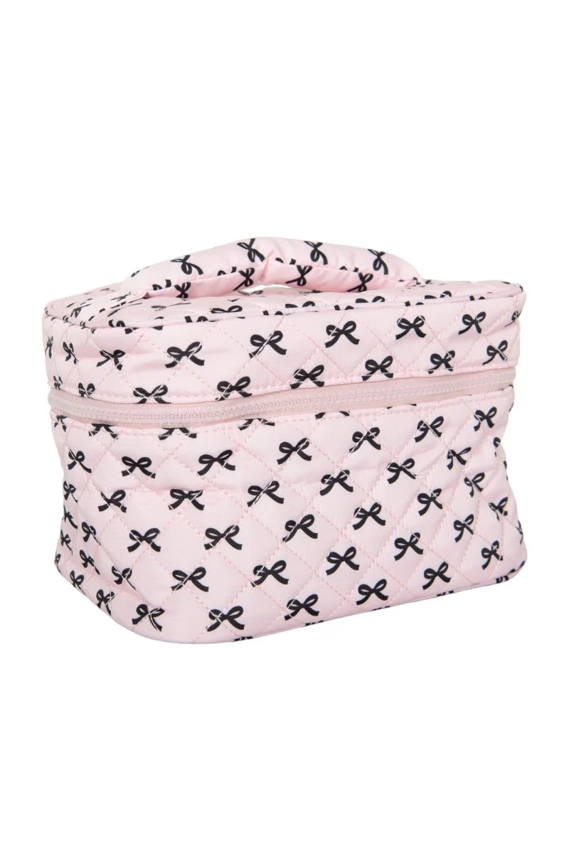 Mini Black Bows Travel Cosmetic Bag - Image 4