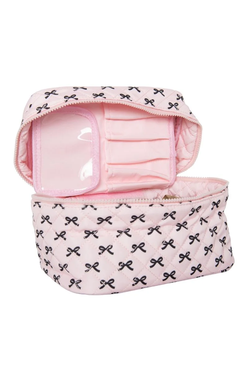 Mini Black Bows Travel Cosmetic Bag - Image 5