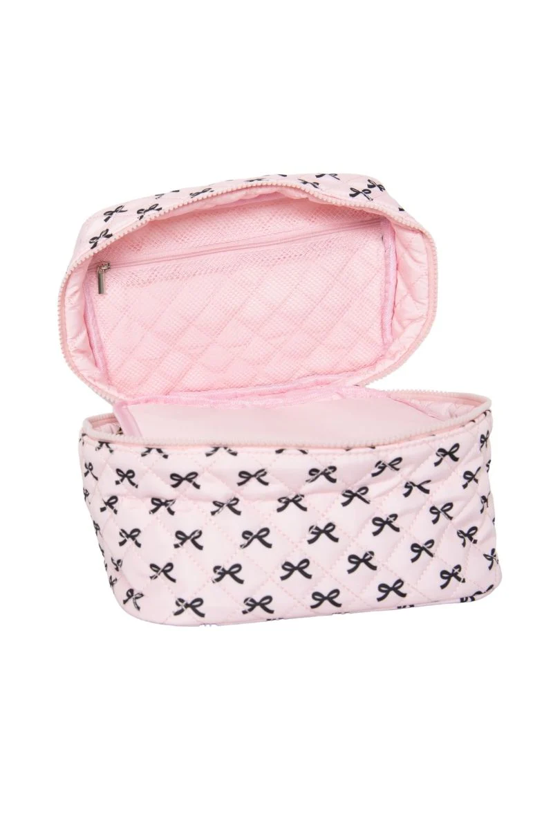 Mini Black Bows Travel Cosmetic Bag - Image 6