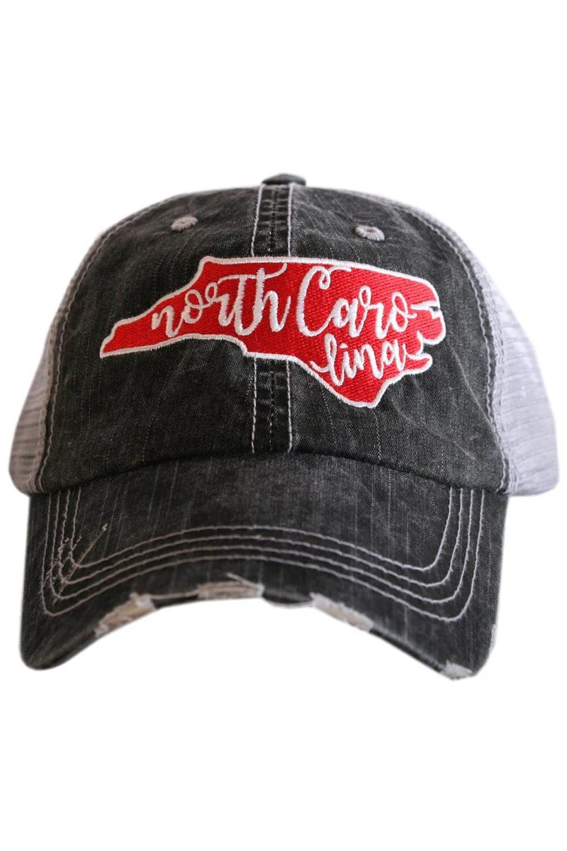 North Carolina State Patch Trucker Hat - Image 5