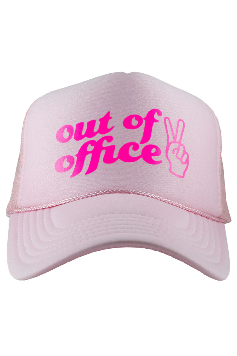Out of Office Decal Foam Trucker Hat - Image 3