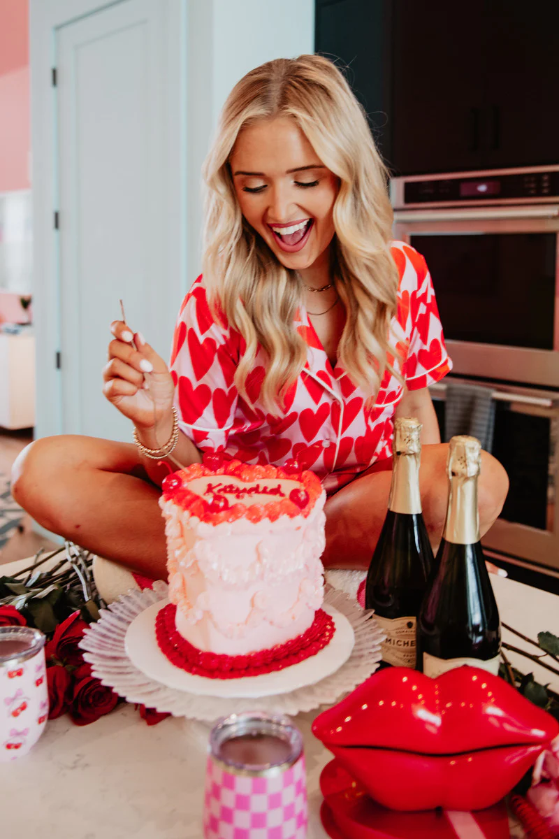 Pink and Red Hearts Loungewear Set - Image 3