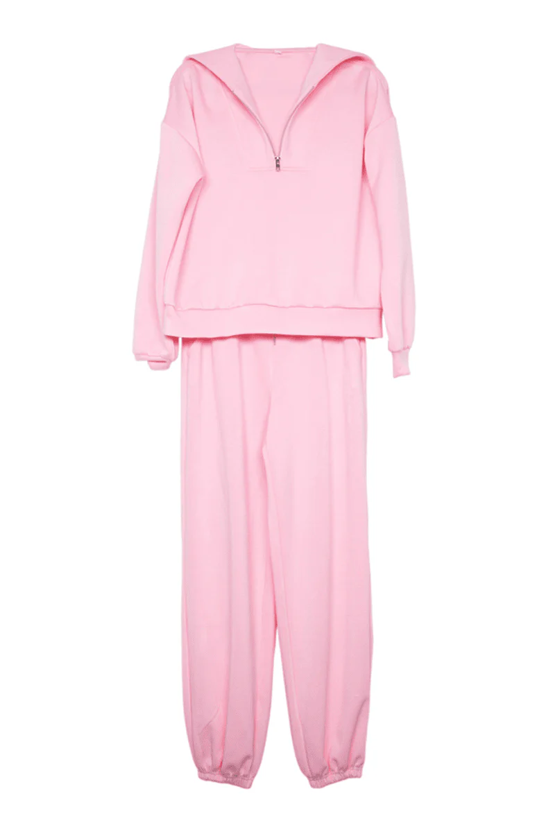 Pink Relaxed Fit Lounge Set - Image 4