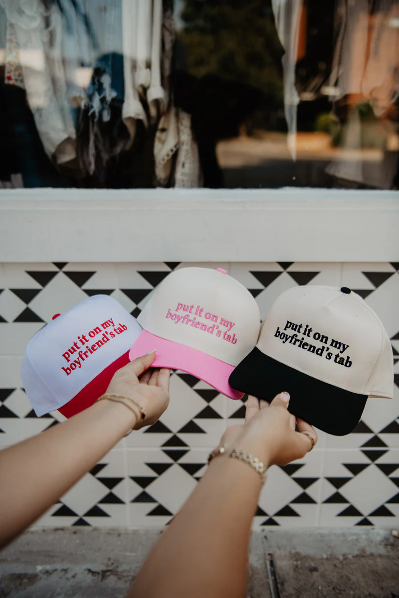 Put It On My Boyfriend's Tab Two-Toned Vintage Hat - Image 4