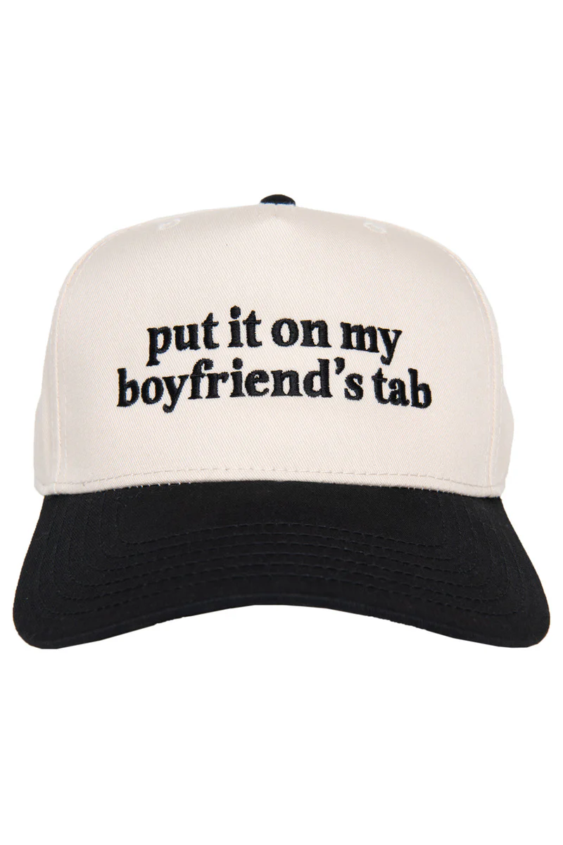 Put It On My Boyfriend's Tab Two-Toned Vintage Hat - Image 6