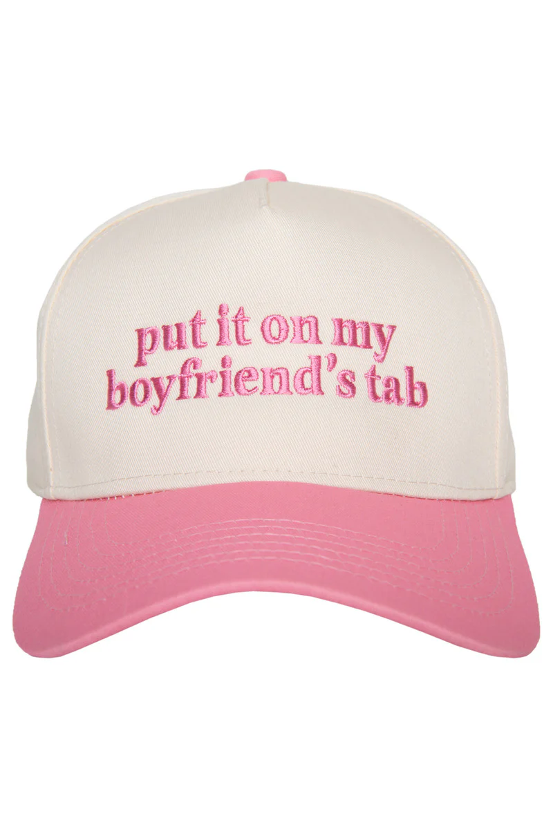 Put It On My Boyfriend's Tab Two-Toned Vintage Hat - Image 8