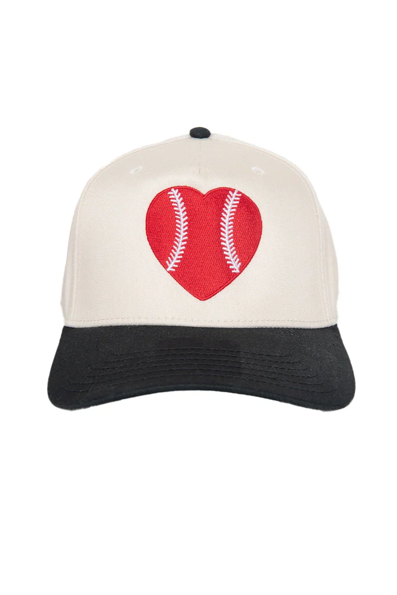 Red Baseball Heart Cap Trucker Vintage - Image 11