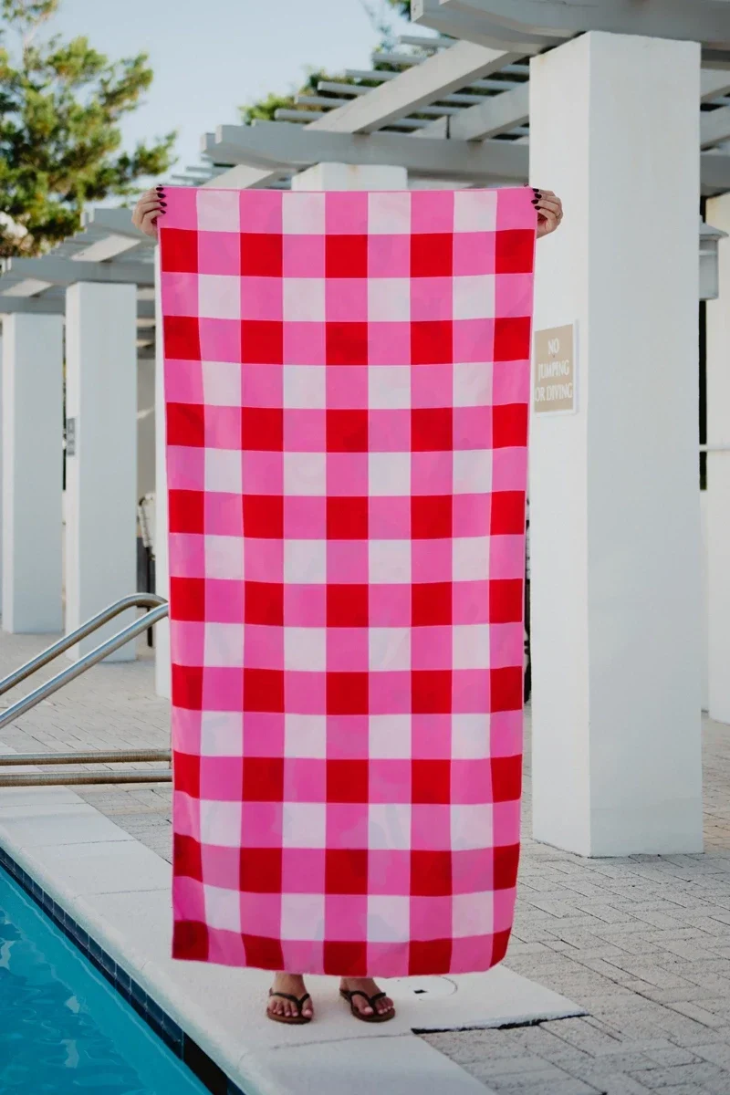 Roses All Over Microfiber Reversible Towel - Image 4