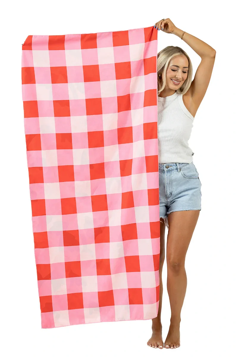 Roses All Over Microfiber Reversible Towel - Image 8
