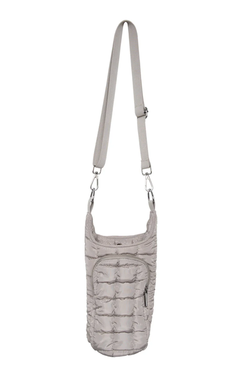 Sand Quilted Water Bottle Sling Bag - Image 5