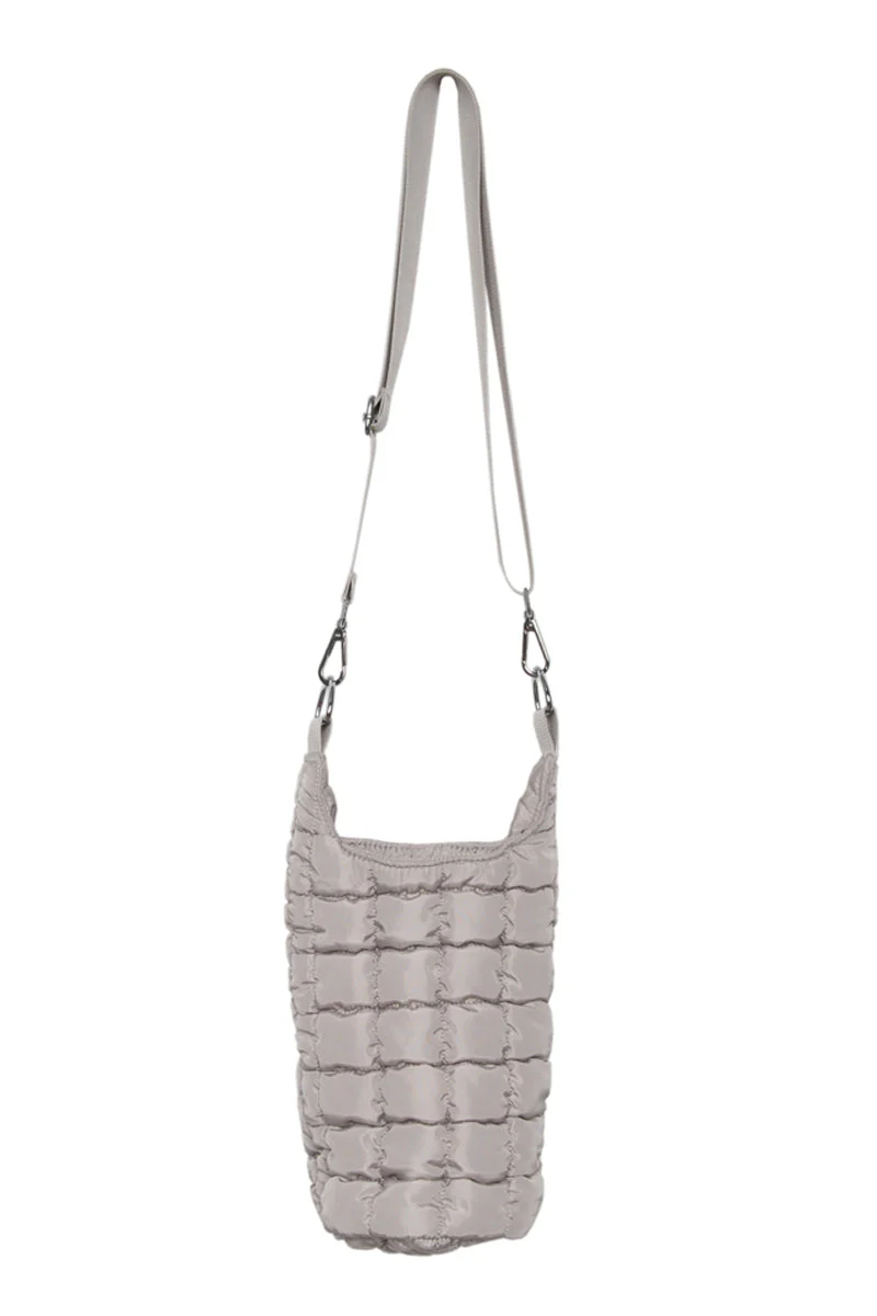 Sand Quilted Water Bottle Sling Bag - Image 6