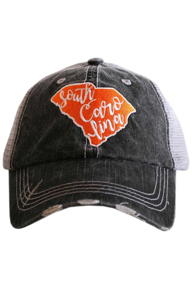 South Carolina State Patch Trucker Hat - Image 3