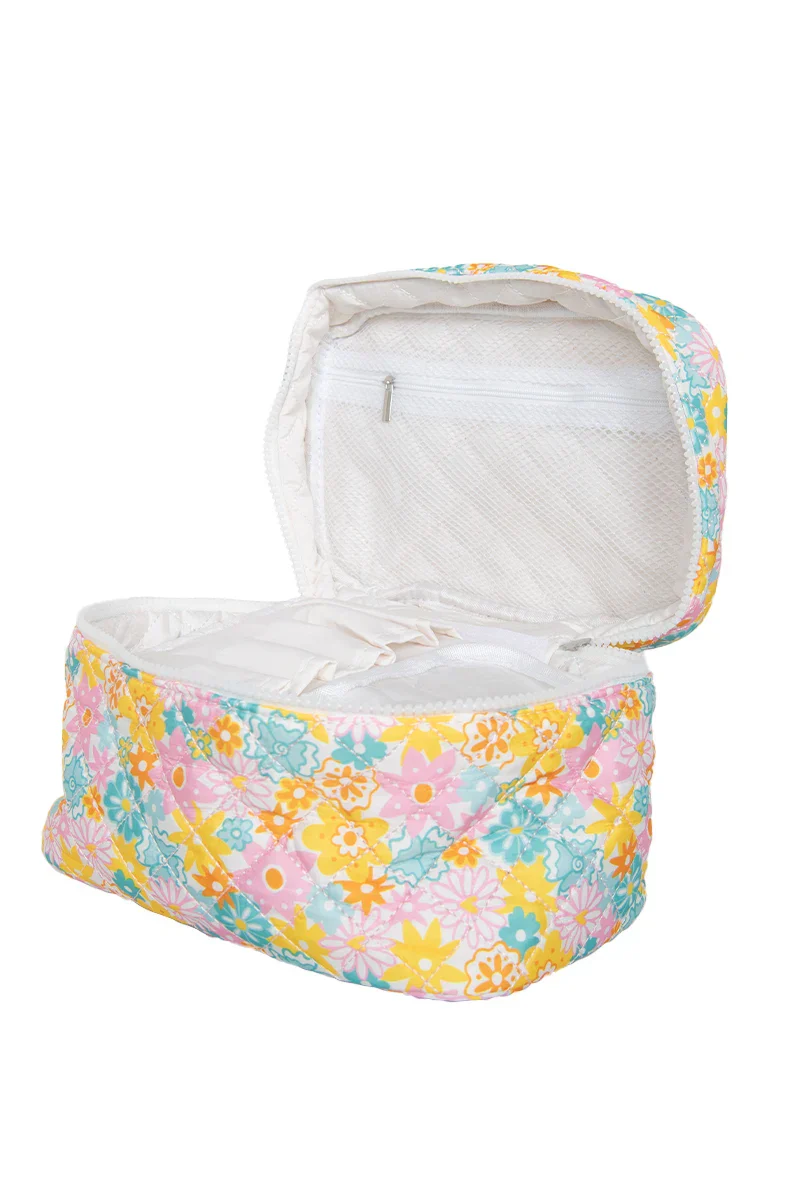 Spring Flowers Cosmetic Bag for Makeup - Image 3