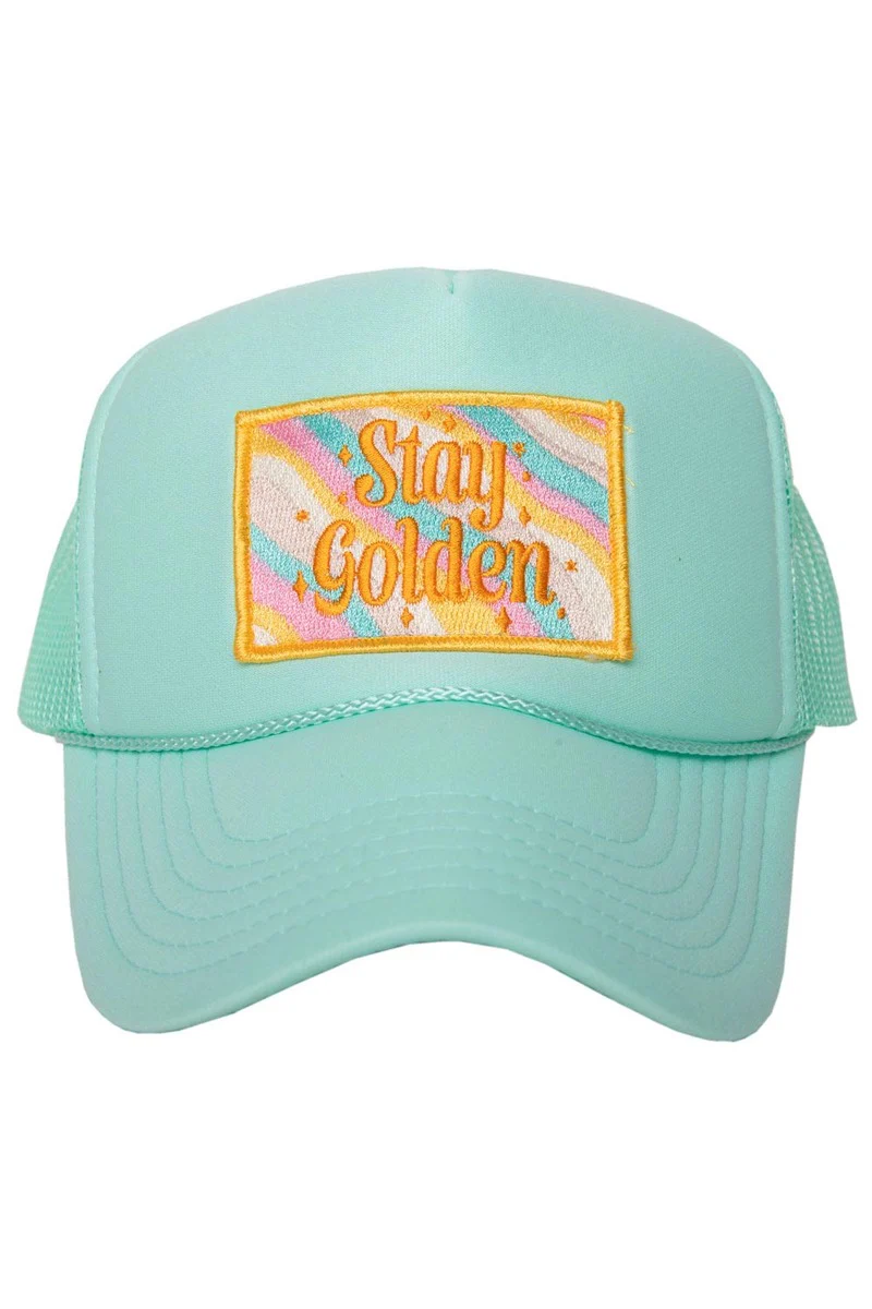 Stay Golden Trucker Hat (White Foam) - Image 4