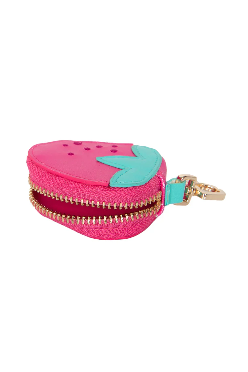 Strawberry Coin Holder Bag Charm - Image 5