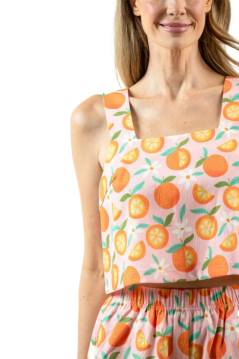 Sweet Oranges Cute Two Piece Set - Image 7