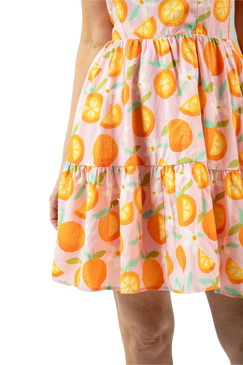 Sweet Oranges Mini Dress for Women - Image 5