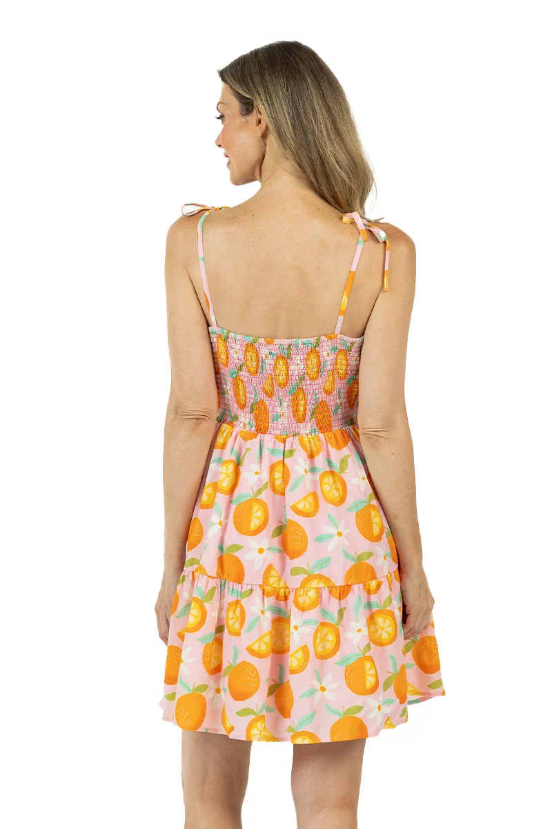 Sweet Oranges Mini Dress for Women - Image 6