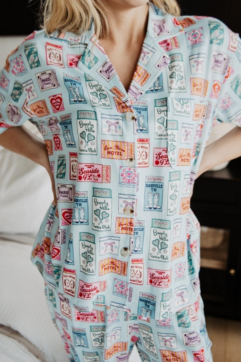 Traveling Matchbook Pajama Pants Set - Image 3
