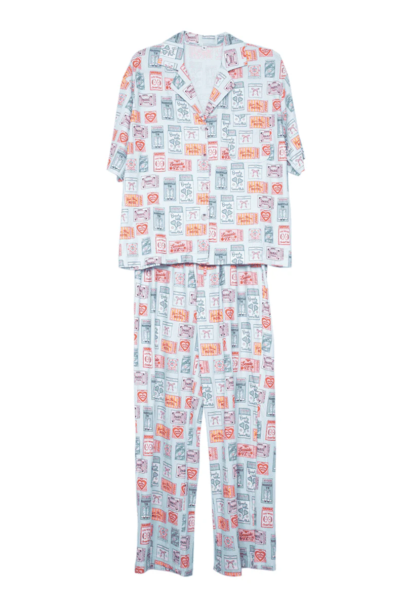 Traveling Matchbook Pajama Pants Set - Image 6