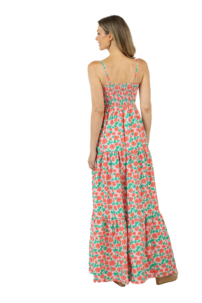 Whimsical Roses Floral Maxi Dress - Image 7