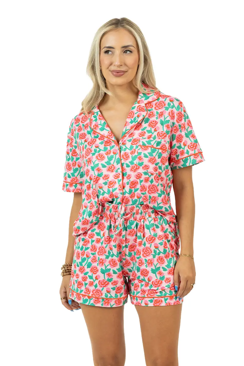 Whimsical Roses Two-Piece Pajamas - Image 4