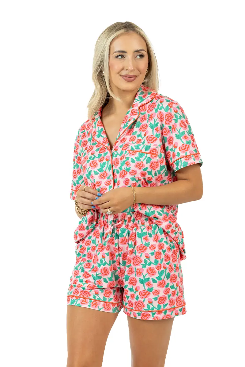 Whimsical Roses Two-Piece Pajamas - Image 6