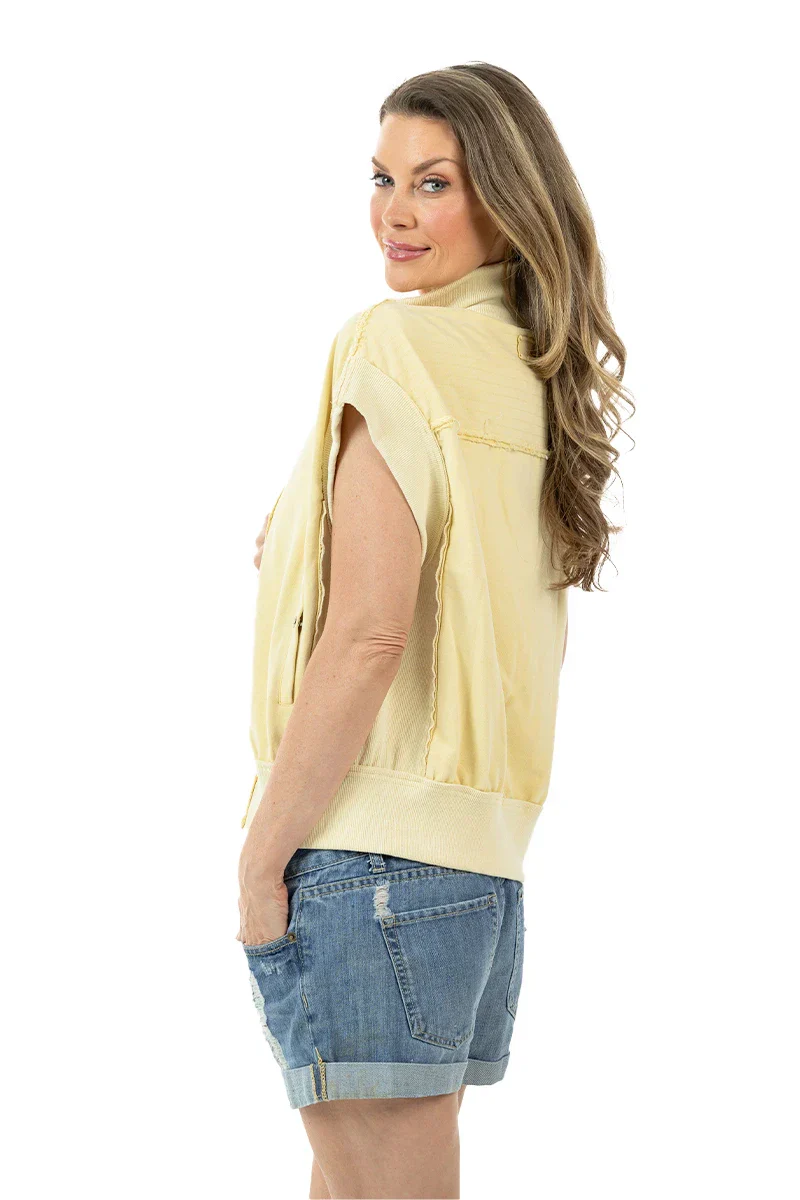 Yellow Women's Lightweight Vest - Image 3