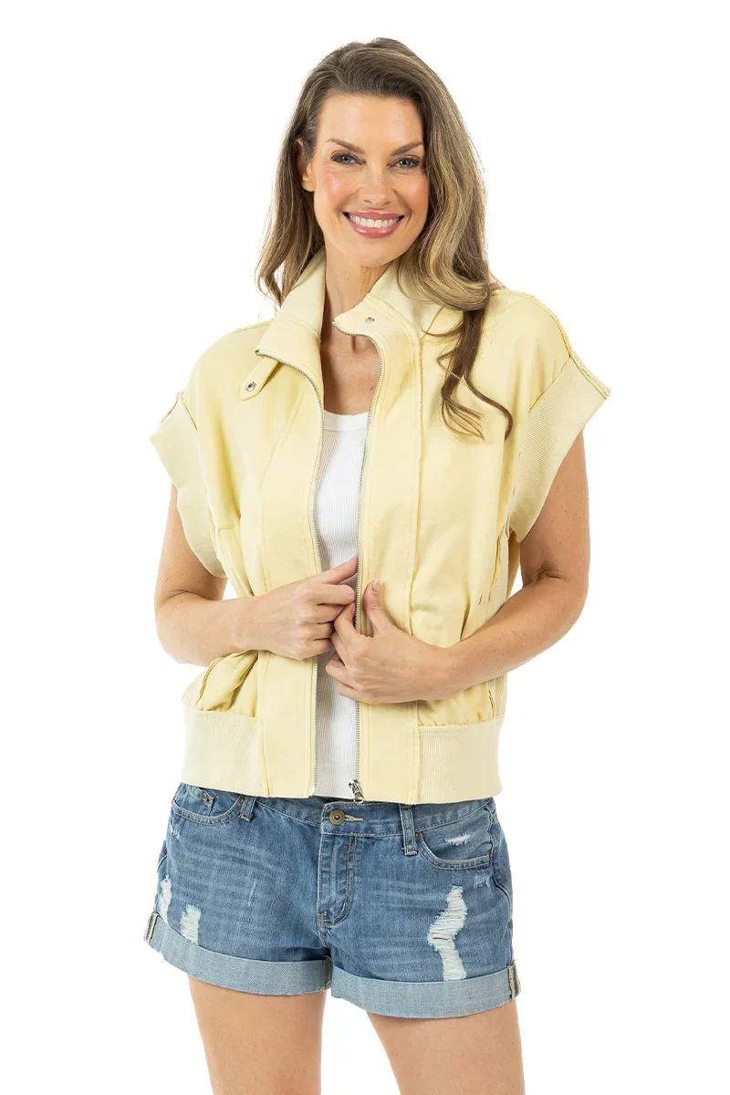 Yellow Women's Lightweight Vest - Image 4