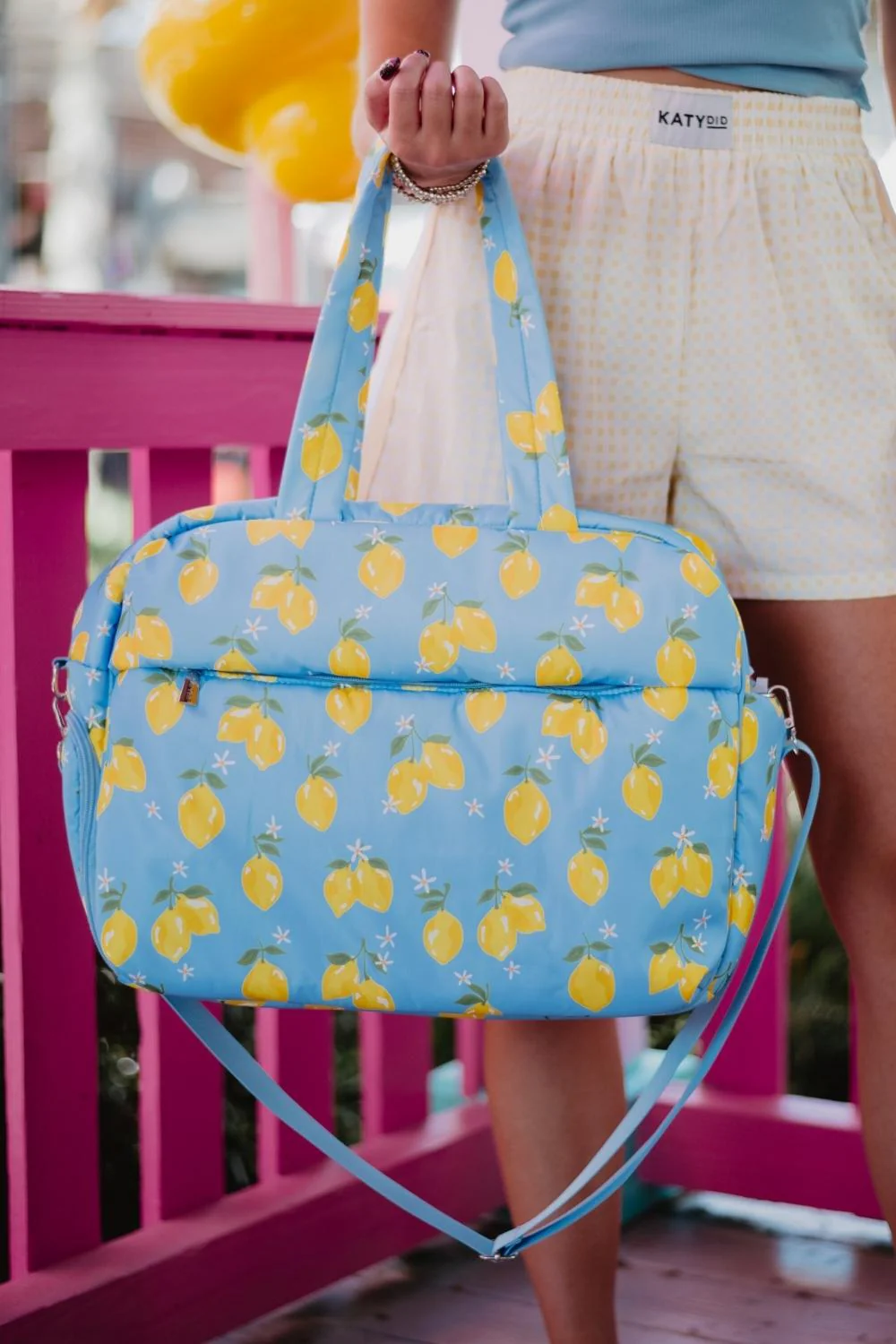Zesty Lemons Overnight Bag
