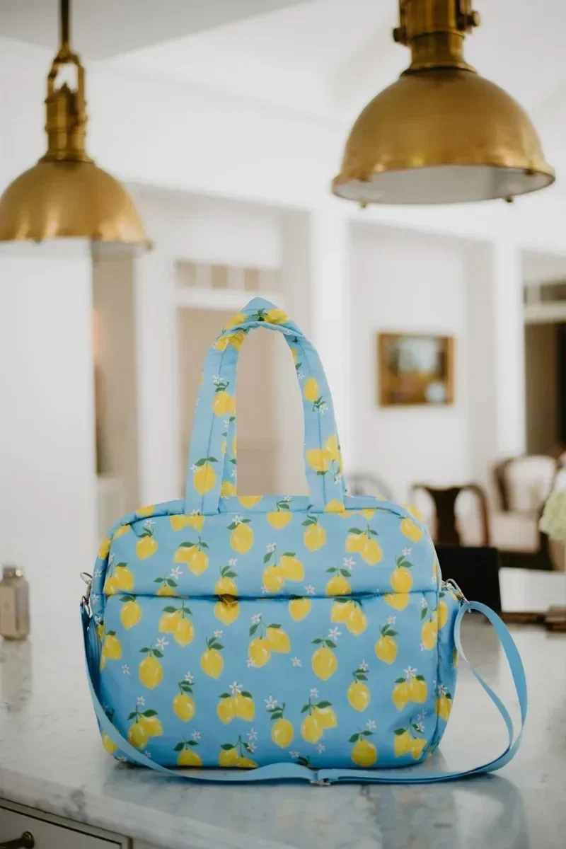 Zesty Lemons Overnight Bag - Image 2