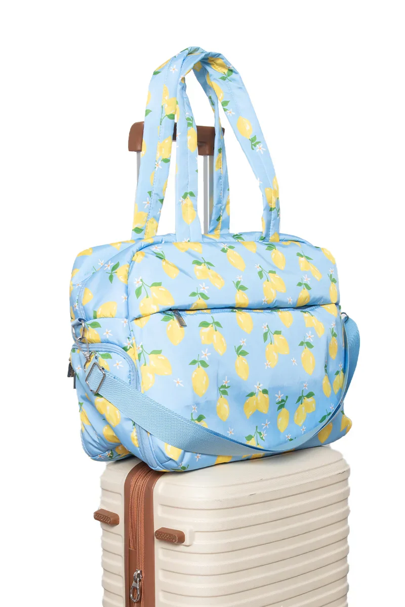 Zesty Lemons Overnight Bag - Image 3