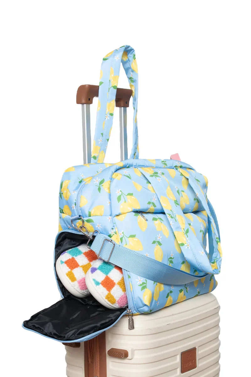 Zesty Lemons Overnight Bag - Image 5