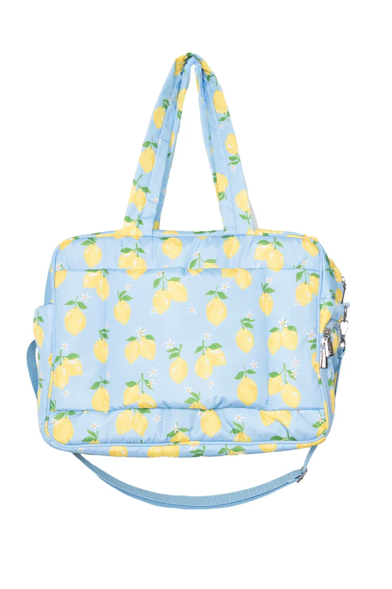 Zesty Lemons Overnight Bag - Image 6