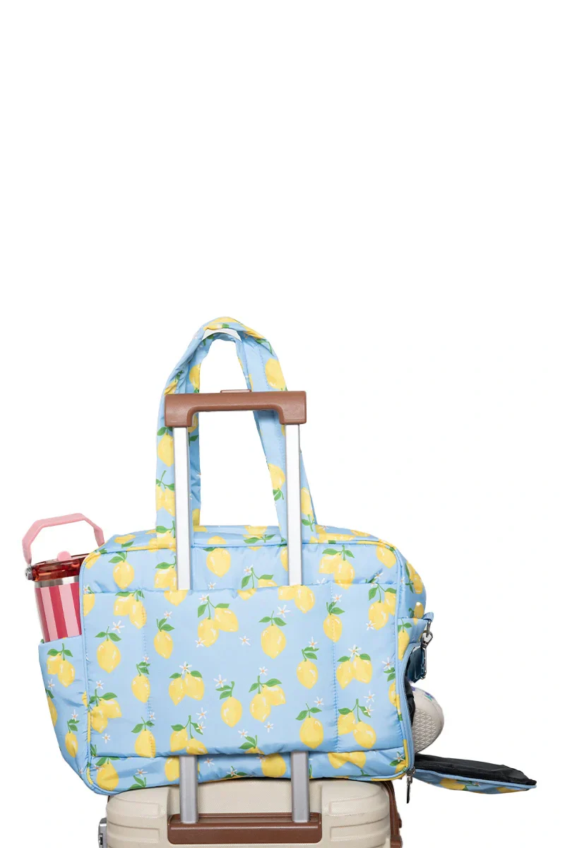 Zesty Lemons Overnight Bag - Image 7