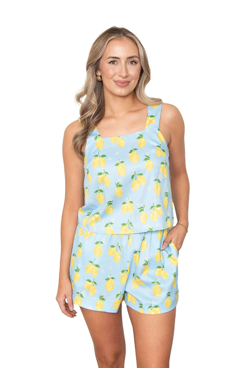 Zesty Lemons Two-Piece Short Set - Image 6