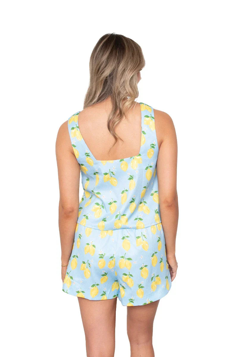 Zesty Lemons Two-Piece Short Set - Image 7