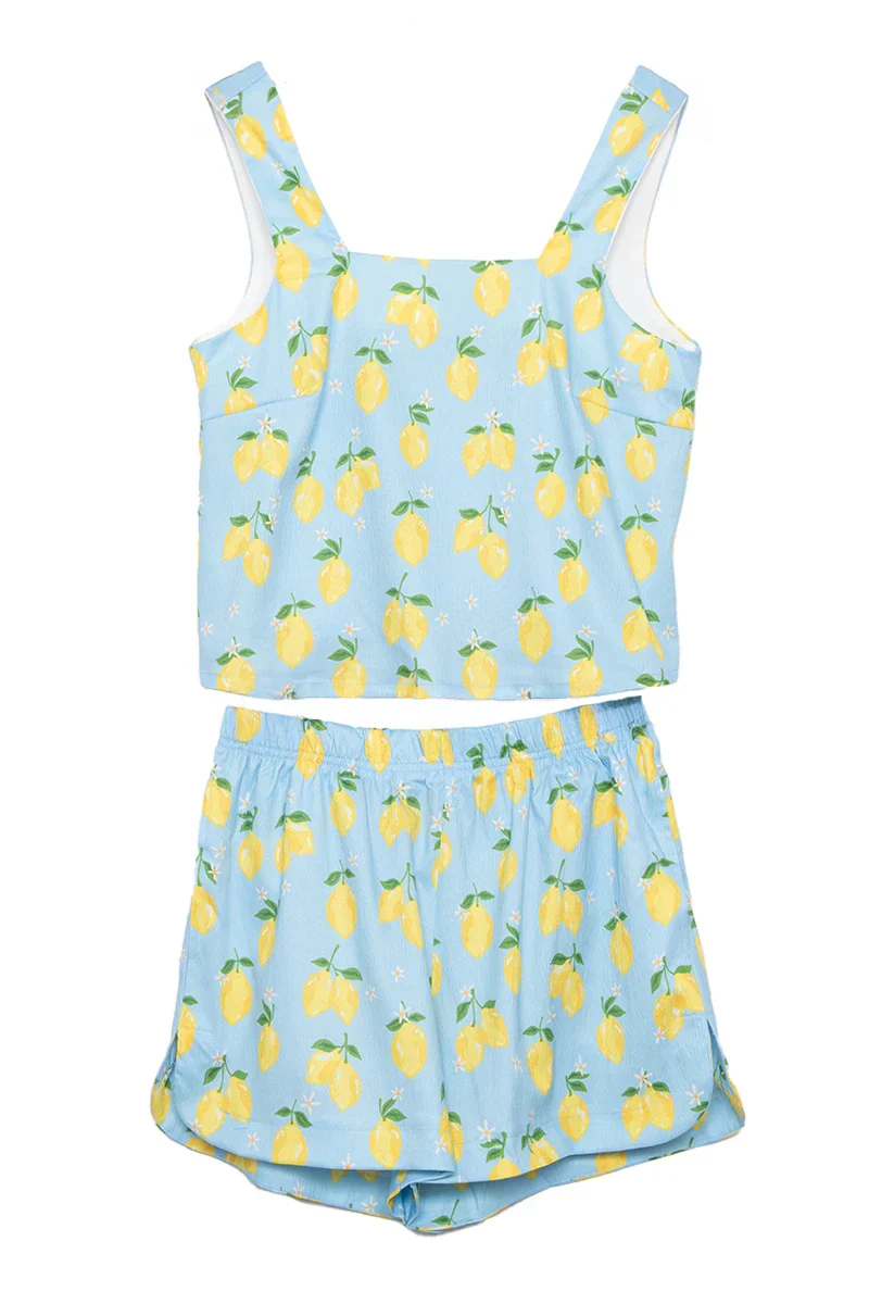 Zesty Lemons Two-Piece Short Set - Image 8
