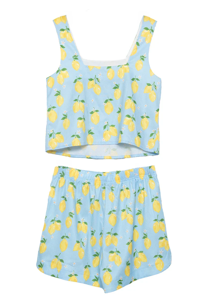 Zesty Lemons Two-Piece Short Set - Image 9
